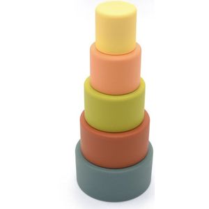 O.B Designs Round Stacker Cups stapelbare bekers 8m+ 5 st