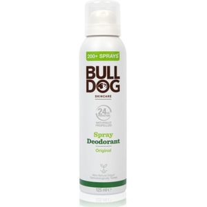 Bulldog - Original Spray Deodorant - 125 ml - Voor Gevoelige Huid - Verfrissende Geur