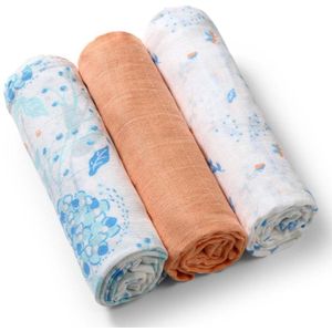 BabyOno Take Care Muslin Diapers stoffen luiers Orange 3 st