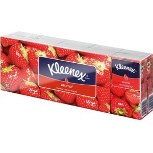 Kleenex - Aroma - Papieren Zakdoekjes - Strawberry - 10x10 st