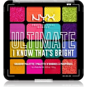 NYX Professional Makeup Ultimate Shadow Palette Oogschaduw Tint I Know That's Bright 16 st