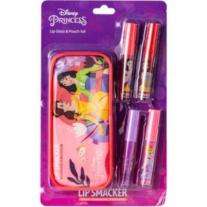 Disney Disney Princess Lip Gloss & Pouch Set lipgloss set met Etui voor Kinderen  4 st