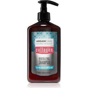 Arganicare Collagen revitaliserende shampoo om futloos haar te doen stralen 400 ml