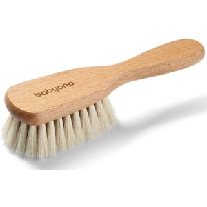 BabyOno Take Care Brush with Natural Bristles Haarborstel voor Kinderen vanaf Geboorte 1 st
