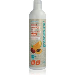 Greenatural Shower Gel & Shampoo Douchegel en Shampoo 2in1 met VItaminen A, C, E 400 ml
