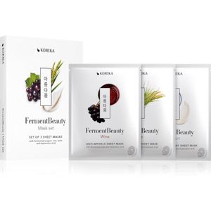 KORIKA - FermentBeauty Mask Set - Gezichtsmaskers - Hydraterend - Verhelderend
