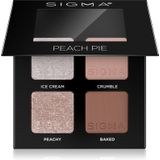 Sigma Beauty Quad oogschaduw palette Tint Peach Pie 4 g