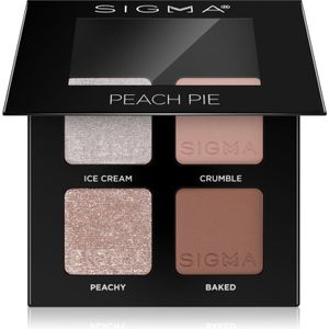 Sigma Beauty Quad oogschaduw palette Tint Peach Pie 4 g
