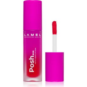 LAMEL Posh Matte Liquid Lip Stain Langaanhoudende Matte liqud lippenstift Tint №406 Ruby Red 4 g