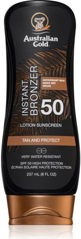 Australian Gold Lotion With Bronzer Beschermende Verzorging tegen Zonnestraling  met Bronzer SPF 50 237 ml