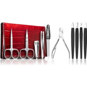 DuKaS - Premium Line Solingen 252 - Manicure Set - Burgundy - 10 st