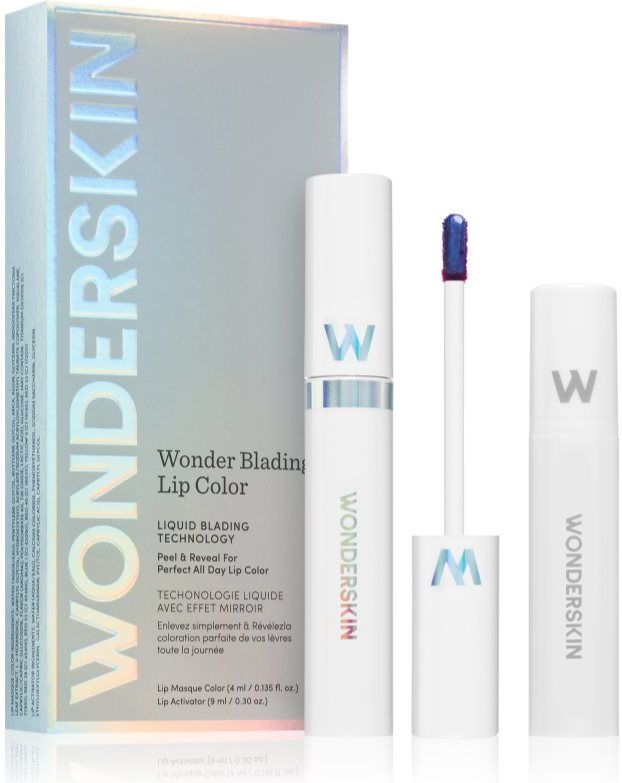 WONDERSKIN Wonder Blading Lip Stain Kit peel-off lippenstift + activator Tint Bella 4 ml