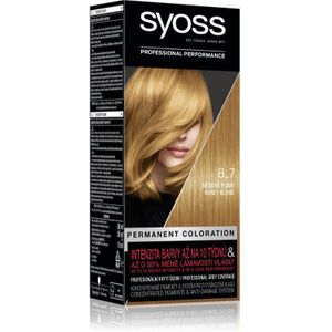 Syoss Color Pernamente Haarkleuring Tint 8-7 Honey Blond 1 st