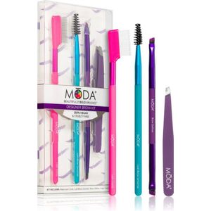 Royal and Langnickel - Designer Brow Kit - Wenkbrauw Set - 4 Stuks - Wenkbrauw Accessoires