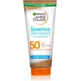 Garnier - Ambre Solaire Sensitive Advanced - Bruiningsmelk - SPF 50+ - 175 ml