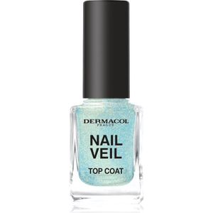 Dermacol Nail Veil Top Coat glimmend Tint Sparkling Ocean 11 ml