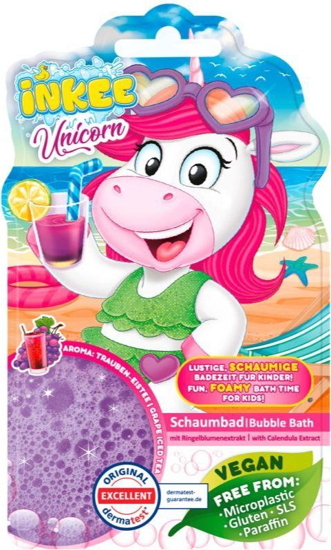 INKEE - Bubble Bath Liquid - Badzout - Unicorn - 15 x 40 g