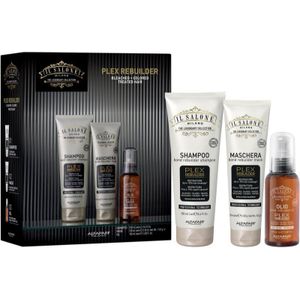 Alfaparf Milano Il Salone Milano Plex Rebuilder Kit Gift Set voor gebleekt, geverfd en chemisch behandeld haar
