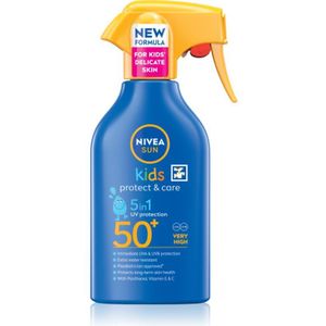 NIVEA - SUN Kids Protect & Care - Zonnebrandcrème - SPF 50+ - 270 ml - Waterbestendig