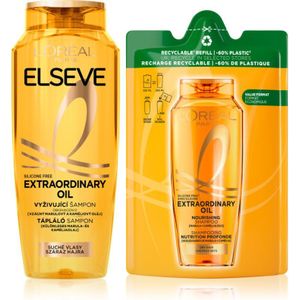 L’Oréal Paris - Elseve Extraordinary Oil - Voedende Shampoo - 2 st - 400 ml en 250 ml