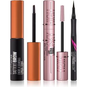 Maybelline - Make-Up Set - 3 st - Kleur Medium Brown - Cosmetica