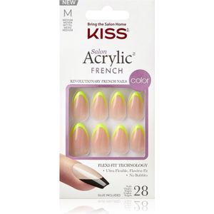 KISS Acrylic French Color valse nagels Hype 28 st