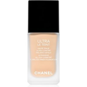 Chanel Ultra Le Teint Flawless Finish Foundation Langaanhoudende Matte Make-up voor Egalisatie van Huidtint Tint B20 30 ml