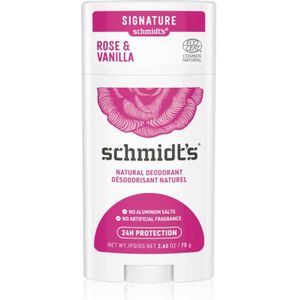 Schmidt's Rose + Vanilla Deo Stick Zonder Aluminiumzout 75 g