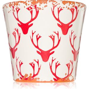 Wax Design Deer Red geurkaars 14 cm