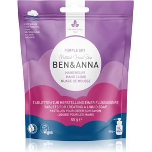 BEN&ANNA Natural Hand Soap Vloeibare Handzeep in tabletten Purple Sky 55 gr