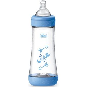 Chicco Perfect 5 babyfles 4 m+ Fast Flow Blue 300 ml