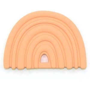 O.B Designs Rainbow Teether bijtring Peach 3m+ 1 st