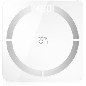 Niceboy - ION Smart Scale - Slimme Personenweegschaal - Wit - 180 kg Draagvermogen