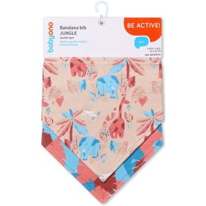 BabyOno Be Active Bandana Bib slab voor Kinderen vanaf Geboorte Jungle 2 st