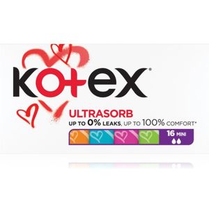 Kotex - Ultra Sorb Mini - Tampons - 16 Stuks