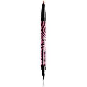 NYX Professional Makeup Beetlejuice Pinstripe Duo Liner Eyeliner 2 in 1 Tint 01 Pink Chrome 0,5 ml