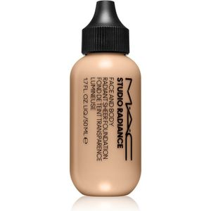 MAC Cosmetics Studio Radiance Face and Body Radiant Sheer Foundation Lichte make-up voor gezicht en lichaam Tint N0 50 ml