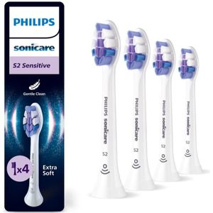 Philips Sonicare Sensitive HX6054/87 Vervangende Opzetstuk voor Tandenborstel 4 st