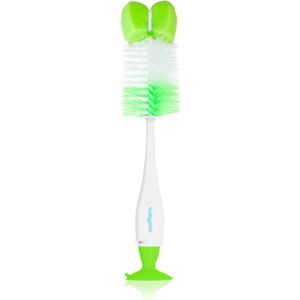 BabyOno Take Care Brush for Bottles and Teats schoonmaakborstel met zuignap Green 1 st