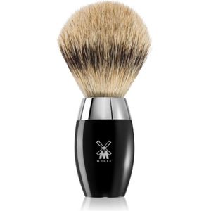 MÜHLE KOSMO Scheerkwast - Fijn Dassenhaar - Handvat Edelhars - Verchroomde Accenten