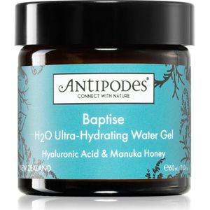 Antipodes Baptise H₂O Ultra-Hydrating Water Gel Lichte Hydraterende Gelcrème voor het Gezicht 60 ml
