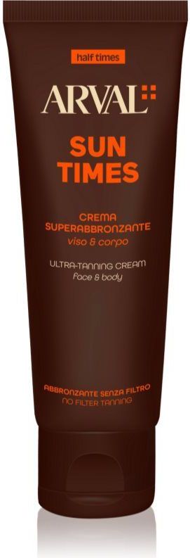 Arval - Half Times Ultra-Tanning Cream - Crème - 150 ml - Voor Intensieve Bruining