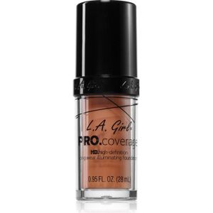 L.A. Girl Cosmetics - PRO. Coverage - Verhelderende Vloeibare Make-up - Tint Tan - 28 ml