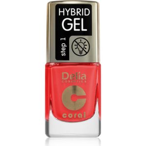 Delia Cosmetics - Coral Nail Enamel Hybrid Gel - Nagellak - 11 ml