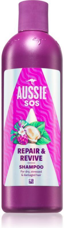 Aussie - SOS Repair & Revive - Voedende Shampoo - 300 ml - Voor Gestrest Haar