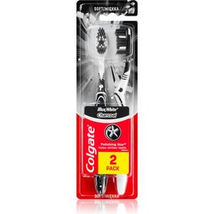 Colgate - Max White Charcoal - Tandenborstel - Zacht - 2 Stuks