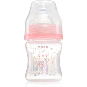 BabyOno Baby Bottle babyfles anti-colic 0m+ Pink 120 ml