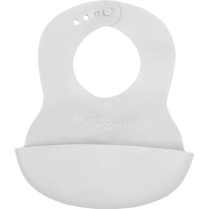 BabyOno Be Active Soft Bib slab Grey 6 m+ 1 st