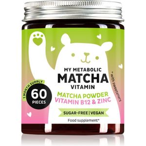 Bears With Benefits My Metabolic Matcha Vitamin gummybeertjes ter bevordering van het metabolisme 60 st