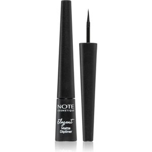 Note Cosmetique - Elegant Matte Dipliner - Eyeliner - Tint 01 Coal Black - 2,5 ml